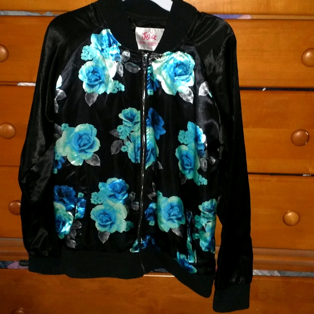 Vintage Floral jacket from Justice size 16/18